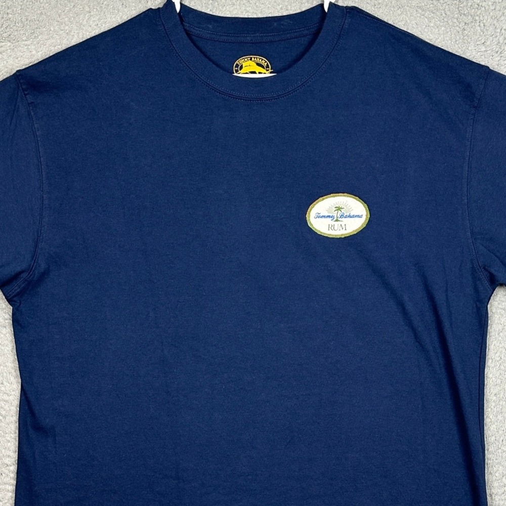 Tommy Bahama T-Shirt Mens XL Relax Navy Blue Hula Girl Graphic Tee Short Sleeve
